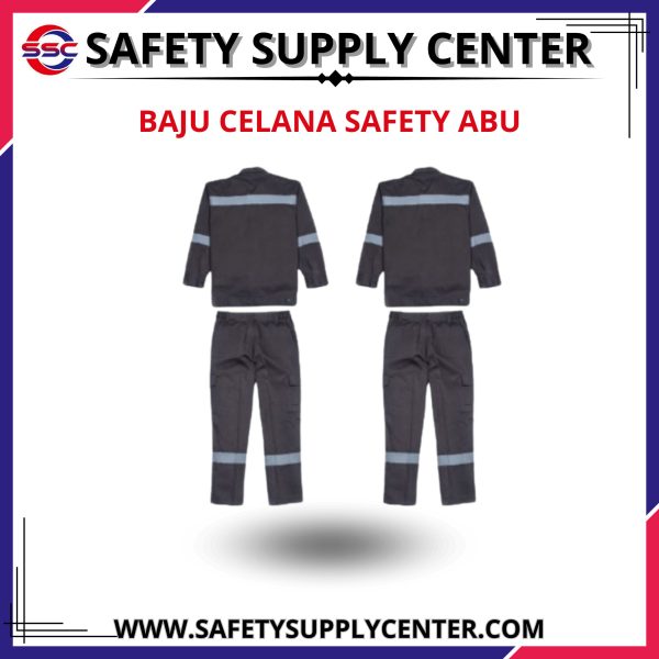 BAJU CELANA SAFETY ABU